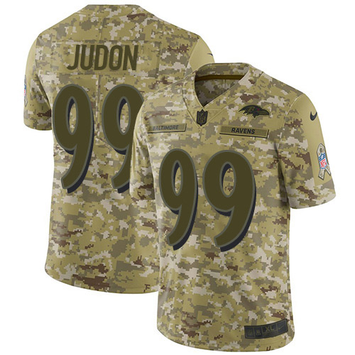 Baltimore Ravens #99 Matthew Judon Camo Men's Stitched Limited 2018 Salute To Service Jersey Men's