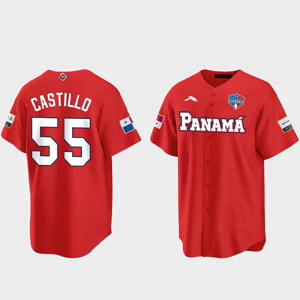 Luis Castillo 55 Panama Baseball 2023 World Baseball Classic Jersey – Red