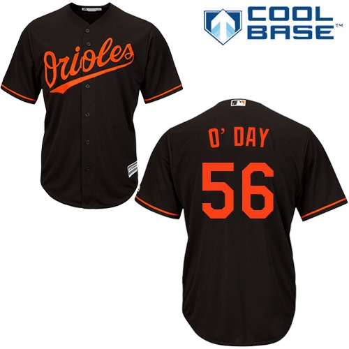 Baltimore Orioles #56 Darren O'Day Black Cool Base Stitched Youth Jersey Youth