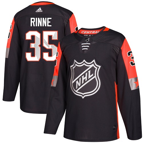 Adidas Nashville Predators #35 Pekka Rinne Black 2018 All-Star Central Division Authentic Stitched Jersey Men's