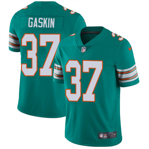 Miami Dolphins #37 Myles Gaskin Aqua Green Alternate Youth Stitched Vapor Untouchable Limited Jersey Youth