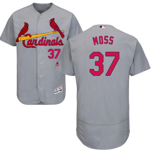St.Louis Cardinals #37 Brandon Moss Grey Flexbase Authentic Collection Stitched Jersey Men's