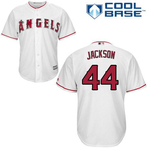 Los Angeles Angels #44 Reggie Jackson White Cool Base Stitched Youth Jersey Youth