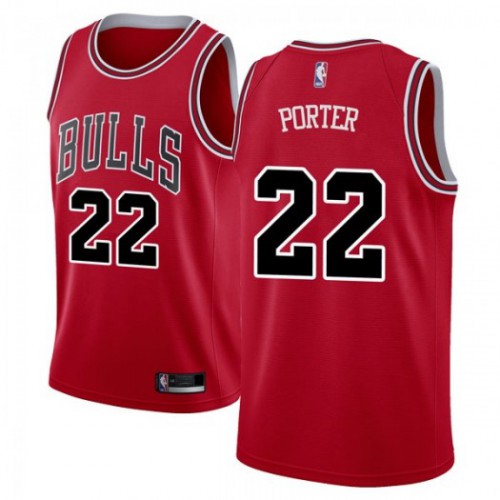 Chicago Bulls #22 Otto Porter Jr Red Swingman Icon Edition Jersey Mens