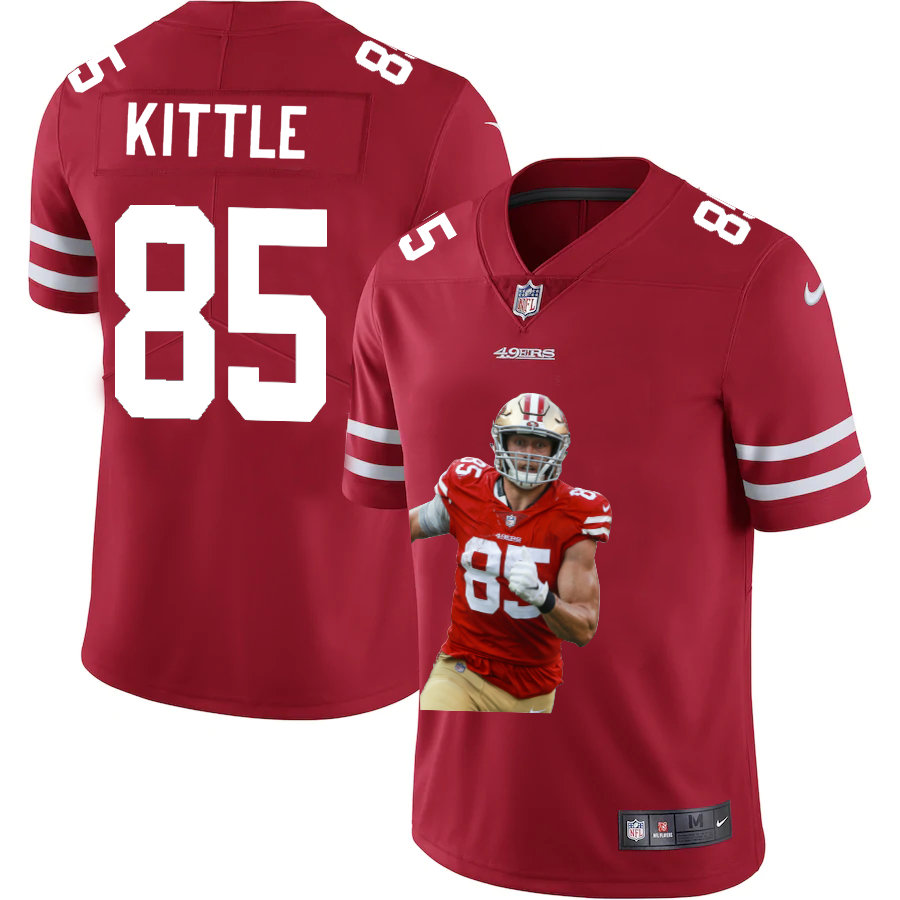 San Francisco 49ers #85 George Kittle Team Hero 2 Vapor Limited Jersey Red