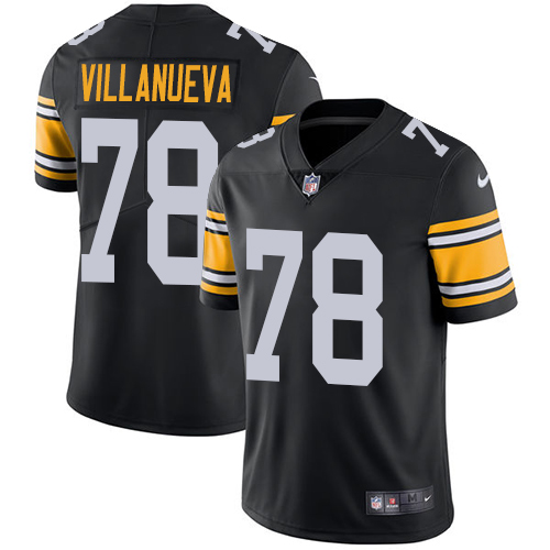 Pittsburgh Steelers #78 Alejandro Villanueva Black Alternate Men's Stitched Vapor Untouchable Limited Jersey Men's