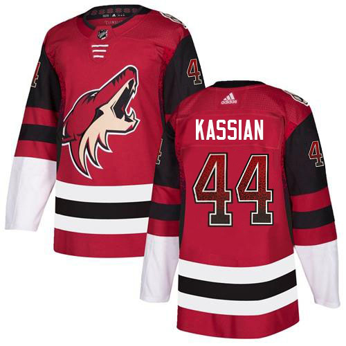 Adidas Coyotes #44 Zack Kassian Maroon Home Authentic Drift Fashion Stitched Jersey
