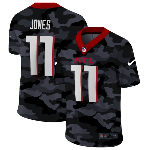 Atlanta Atlanta Falcons #11 Julio Jones Men's 2020 Black CAMO Vapor Untouchable Limited Stitched Jersey Men's