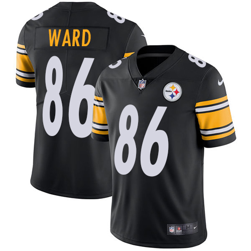 Pittsburgh Steelers #86 Hines Ward Black Team Color Youth Stitched Vapor Untouchable Limited Jersey Youth