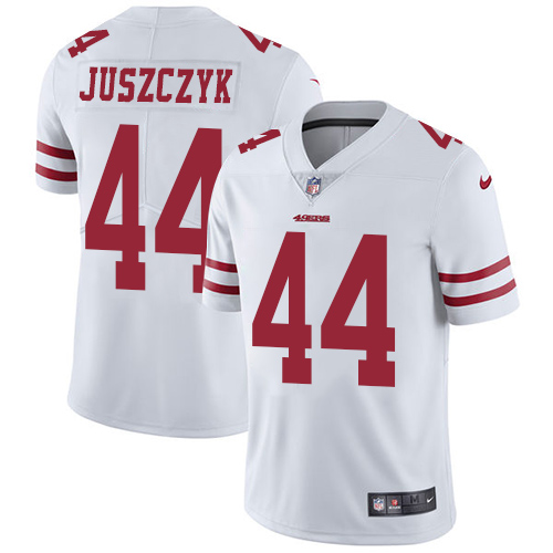 49ers #44 Kyle Juszczyk White Youth Stitched Vapor Untouchable Limited Jersey