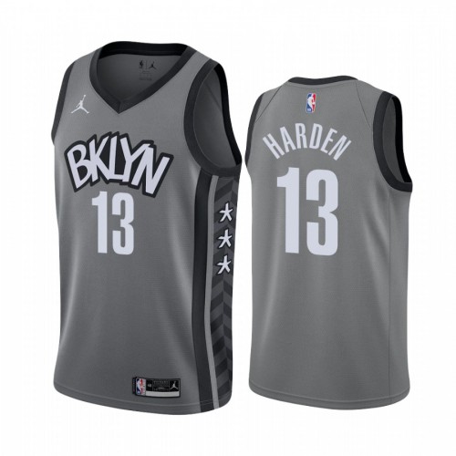 Brooklyn Nets #13 James Harden Gray Womens Swingman Statement Edition Jersey Womens