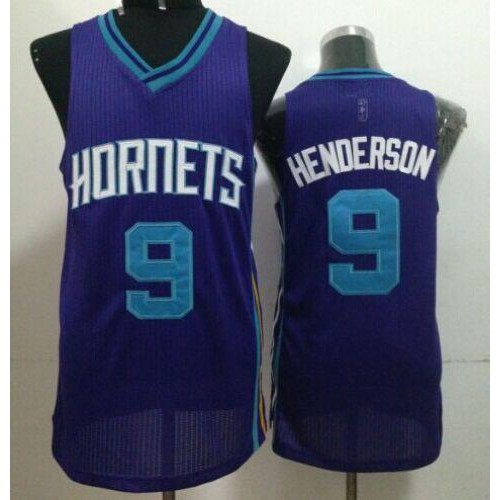 Revolution 30 Charlotte Hornets #9 Gerald Henderson Purple Stitched Jersey Mens