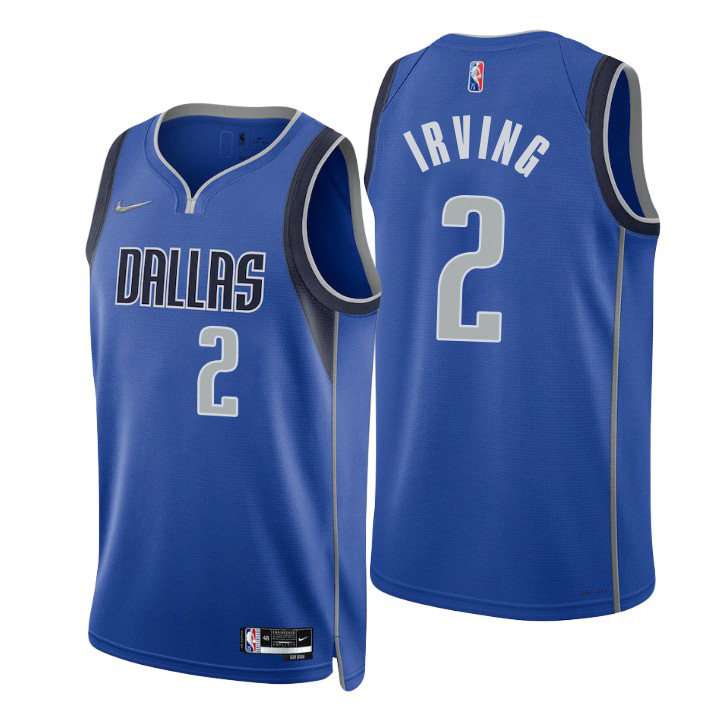 Mavericks #2 Kyrie Irving Men's 2021-22 75th Diamond Anniversary Jersey Blue