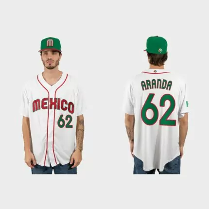 Jonathan Aranda Mexico Baseball 2023 World Baseball Classic Jersey – White