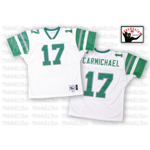 Mitchell And Ness Philadelphia Eagles #17 Harold Carmichael White Stitched Throwback Jersey Men's