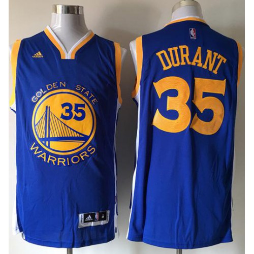 Golden State Warriors #35 Kevin Durant Blue Road Stitched Jersey Mens