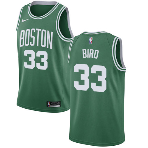 Boston Celtics #33 Larry Bird Green Youth Swingman Icon Edition Jersey Youth