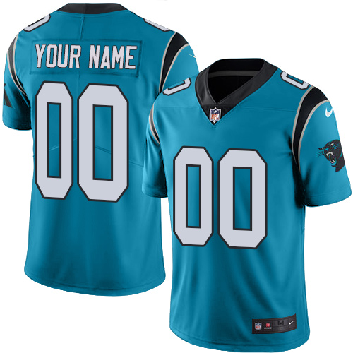 Carolina Panthers Customized Blue Alternate Stitched Vapor Untouchable Limited Men's Jersey