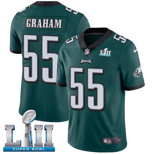 Eagles #55 Brandon Graham Midnight Green Team Color Super Bowl LII Men's Stitched Vapor Untouchable Limited Jersey