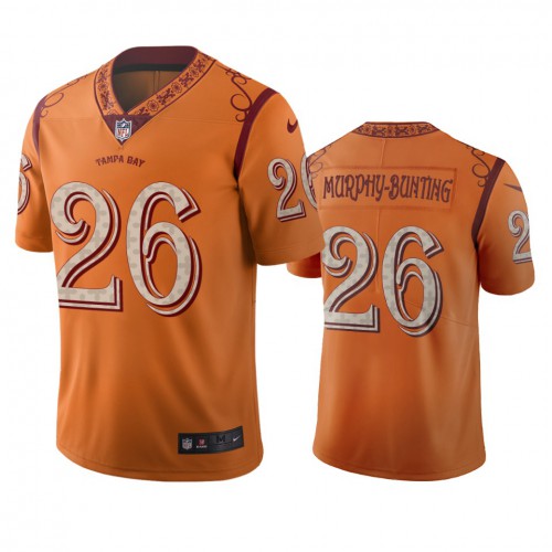 Tampa Bay Tampa Bay Buccaneers #26 Sean Murphy-Bunting Orange Vapor Limited City Edition Jersey Men's