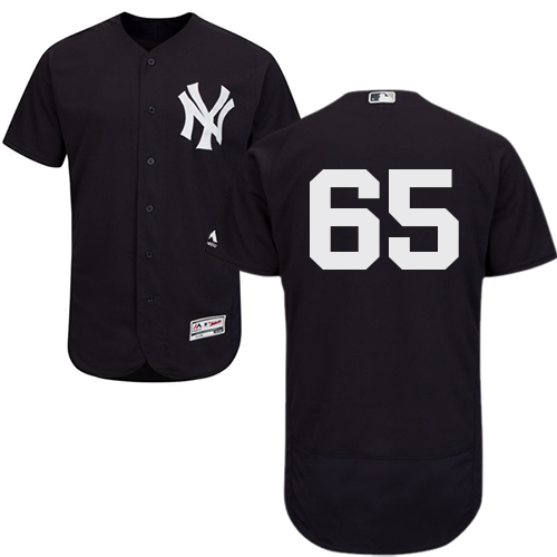 New York Yankees #65 James Paxton Navy Blue Flexbase Authentic Collection Stitched Jersey Men's
