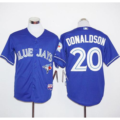 Toronto Blue Jays #20 Josh Donaldson Blue Alternate Cool Base Stitched Jersey Men's