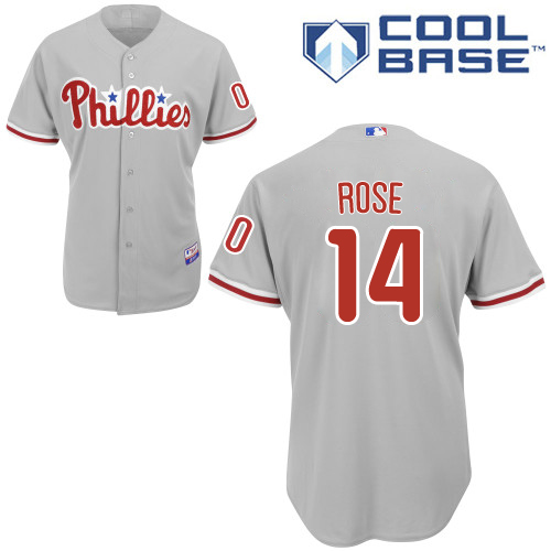 Philadelphia Phillies #14 Pete Rose Grey Cool Base Stitched Youth Jersey Youth