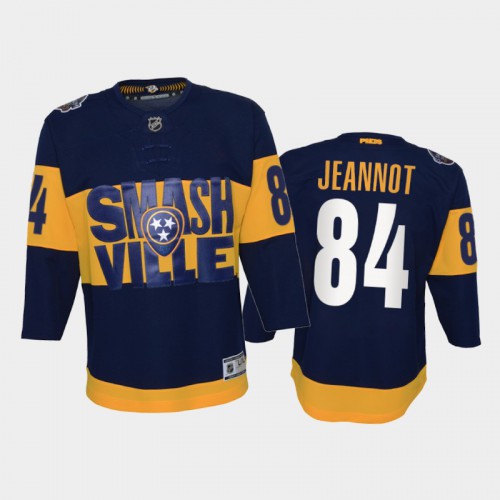 Adidas Nashville Predators #84 Tanner Jeannot Youth 2022 Stadium Series Game Jersey - Navy Youth