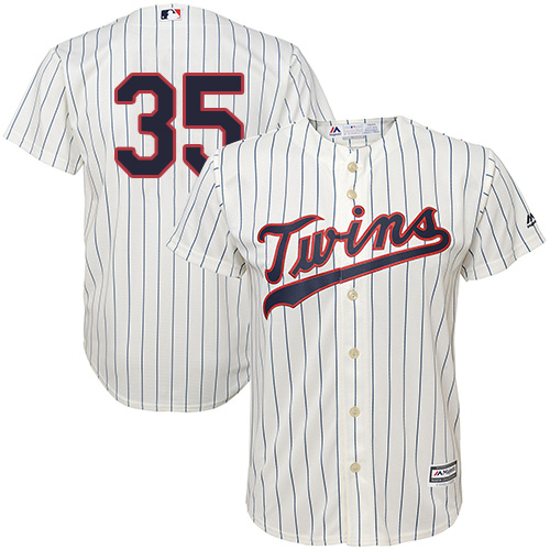 Minnesota Twins #35 Michael Pineda Cream Strip Cool Base Stitched Youth Jersey Youth