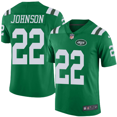 New York Jets #22 Trumaine Johnson Green Men's Stitched Limited Rush Jersey Men's