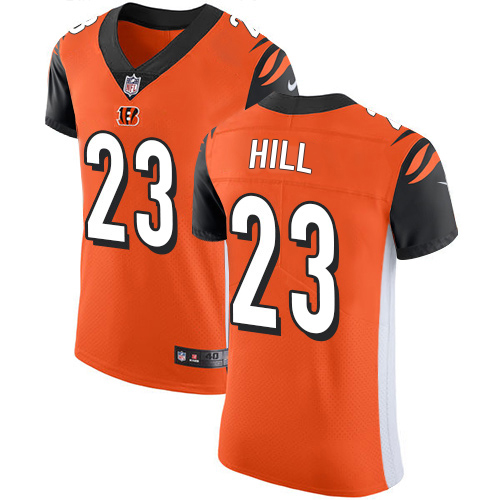 Bengals #23 Daxton Hill Orange Alternate Men's Stitched New Elite Jersey