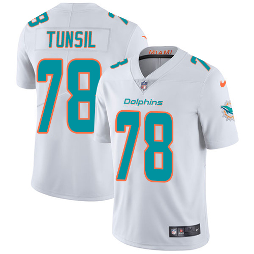 Miami Dolphins #78 Laremy Tunsil White Men's Stitched Vapor Untouchable Limited Jersey Men's