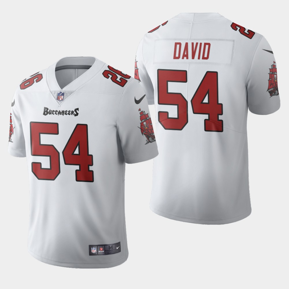 Tampa Bay Buccaneers #54 Lavonte David White Men's 2020 Vapor Limited Jersey