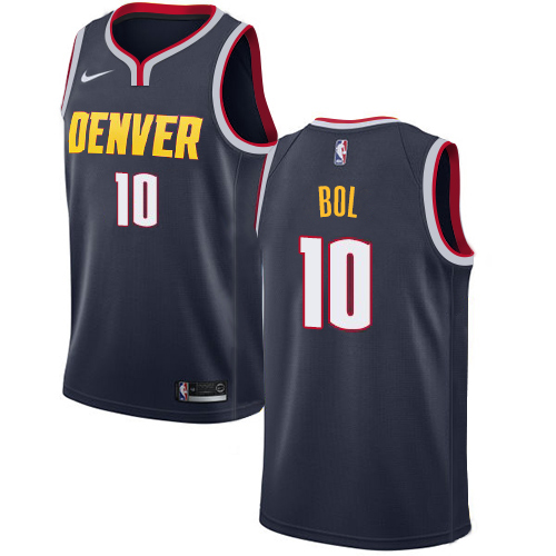 Denver Nuggets #10 Bol Bol Navy Youth Swingman Icon Edition Jersey Youth