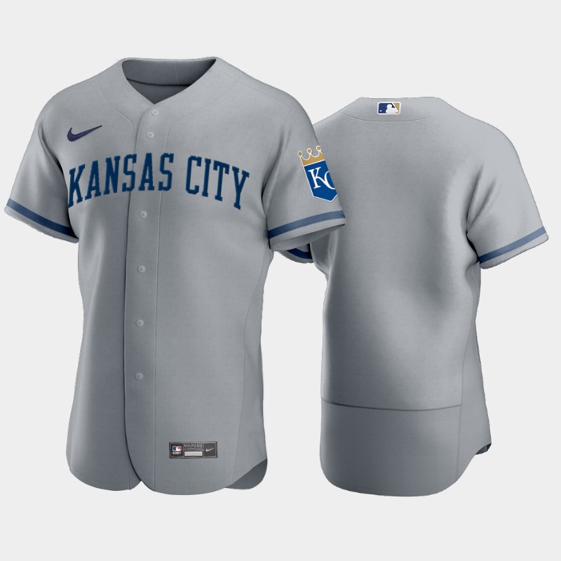 Kansas City Royals Blank Men's 2022 Authentic Gray Jersey