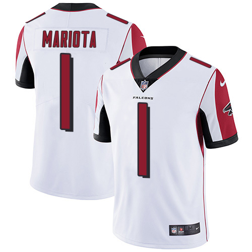 Falcons #1 Marcus Mariota White Stitched Youth Vapor Untouchable Limited Jersey