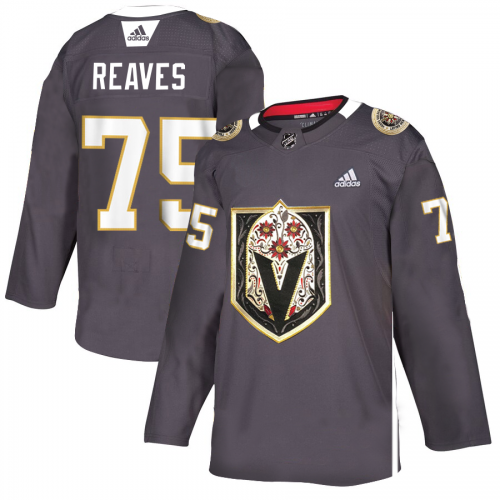Vegas Golden Vegas Golden Knights #75 Ryan Reaves Men's Grey Adidas Latino Heritage Night Stitched Jersey Men's