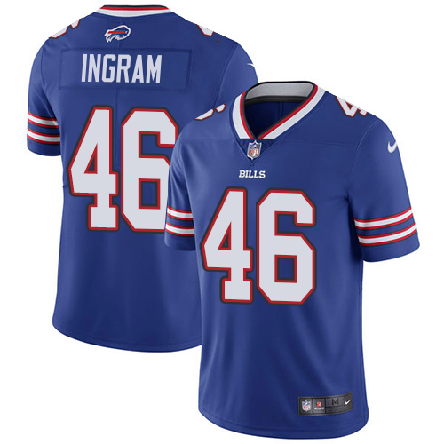 Bills #46 Ja'Marcus Ingram Royal Blue Team Color Youth Stitched Vapor Untouchable Limited Jersey