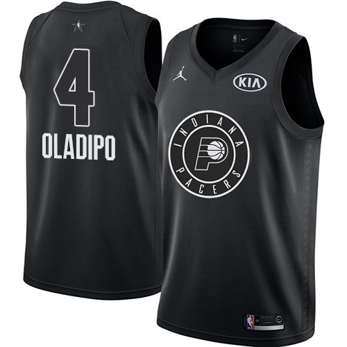 Indiana Pacers #4 Victor Oladipo Black Youth Jordan Swingman 2018 All-Star Game Jersey Youth
