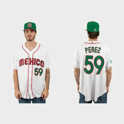 Oliver Perez Mexico Baseball 2023 World Baseball Classic Jersey – White