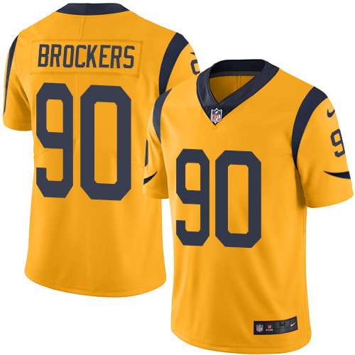 Los Angeles Rams #90 Michael Brockers Gold Youth Stitched Limited Rush Jersey Youth