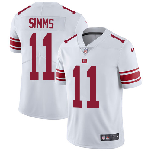 New York Giants #11 Phil Simms White Men's Stitched Vapor Untouchable Limited Jersey Men's