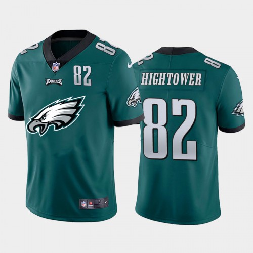 Philadelphia Philadelphia Eagles #82 John Hightower Green Men's Big Team Logo Player Vapor Limited Jersey Men's