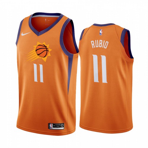 Phoenix Suns #11 Ricky Rubio Orange 2019-20 Statement Edition Jersey Mens