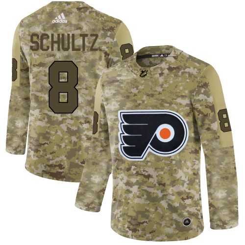Adidas Philadelphia Flyers #8 Dave Schultz Camo Authentic Stitched Jersey Men's