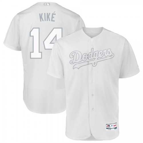 Los Angeles Los Angeles Dodgers #14 Enrique Hernandez Kike Majestic 2019 Players' Weekend Flex Base Authentic Player Jersey White Men's