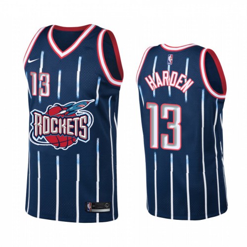 Houston Rockets #13 James Harden Navy Hardwood Classic Mens Jersey Mens