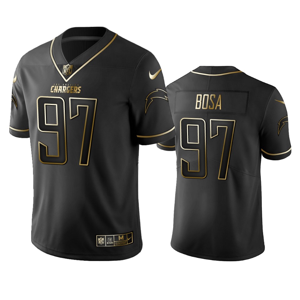 Chargers #97 Joey Bosa Men's Stitched Vapor Untouchable Limited Black Golden Jersey