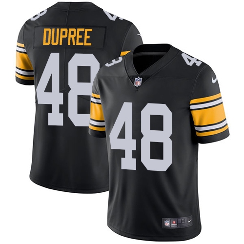 Pittsburgh Steelers #48 Bud Dupree Black Alternate Youth Stitched Vapor Untouchable Limited Jersey Youth