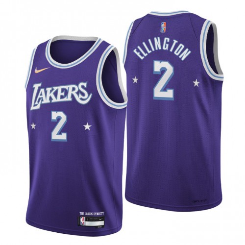 Los Angeles Los Angeles Lakers #2 Wayne Ellington Mens Purple 2021/22 Swingman Jersey - City Edition Mens